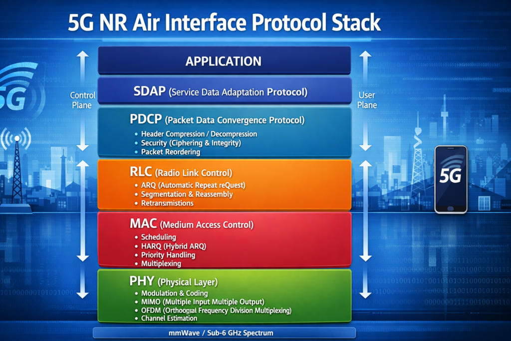 NR Air Interface Protocol Stack